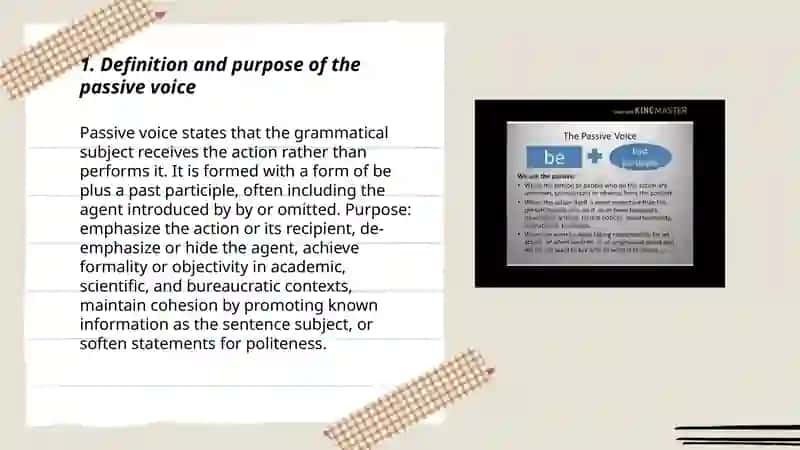 Passive Voice 3