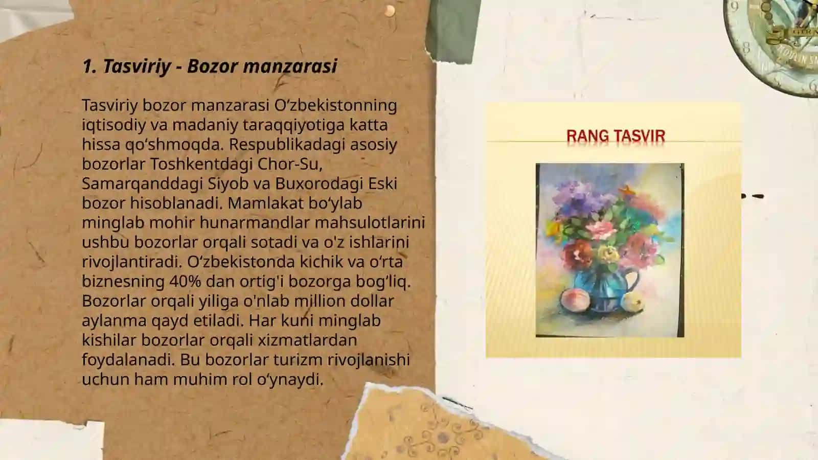Matn turlari: tasviriy, hikoya, muhokama 3