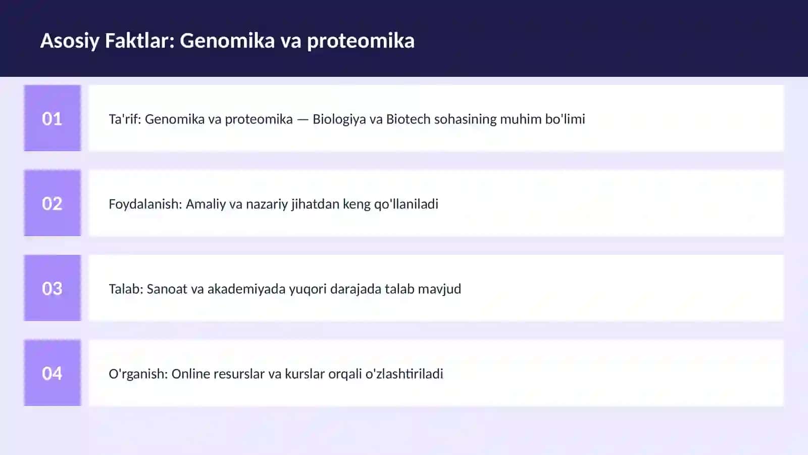 Genomika va proteomika 3