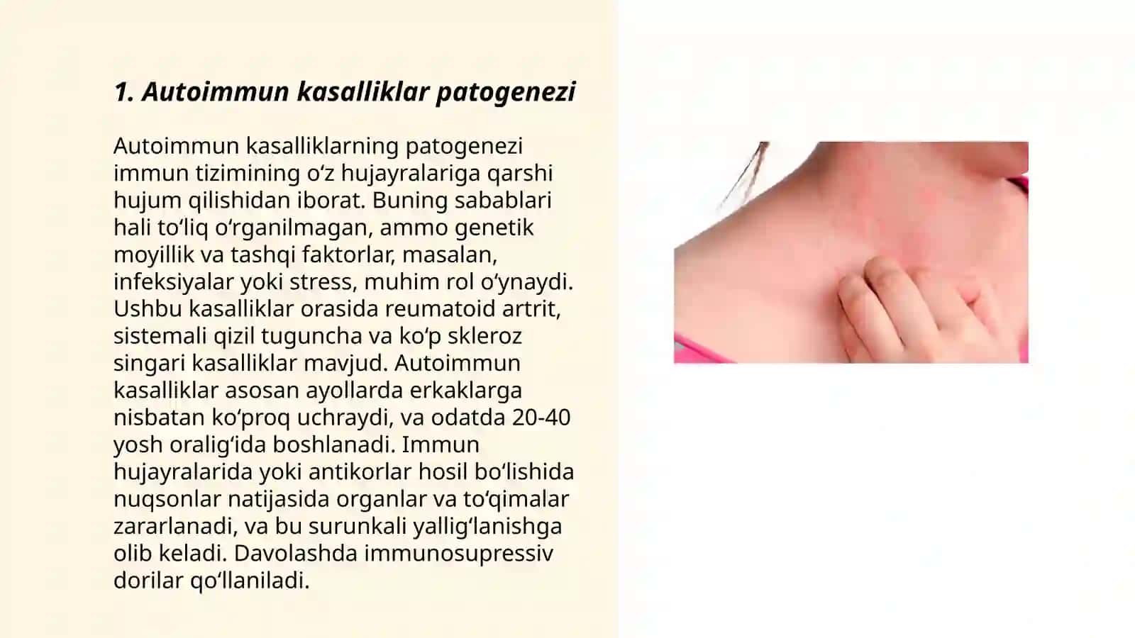 Autoimmun va allergik kasalliklar kelib chiqishi 3