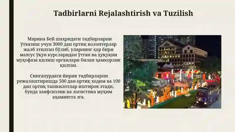 Singapur ommaviy tadbirlari 3