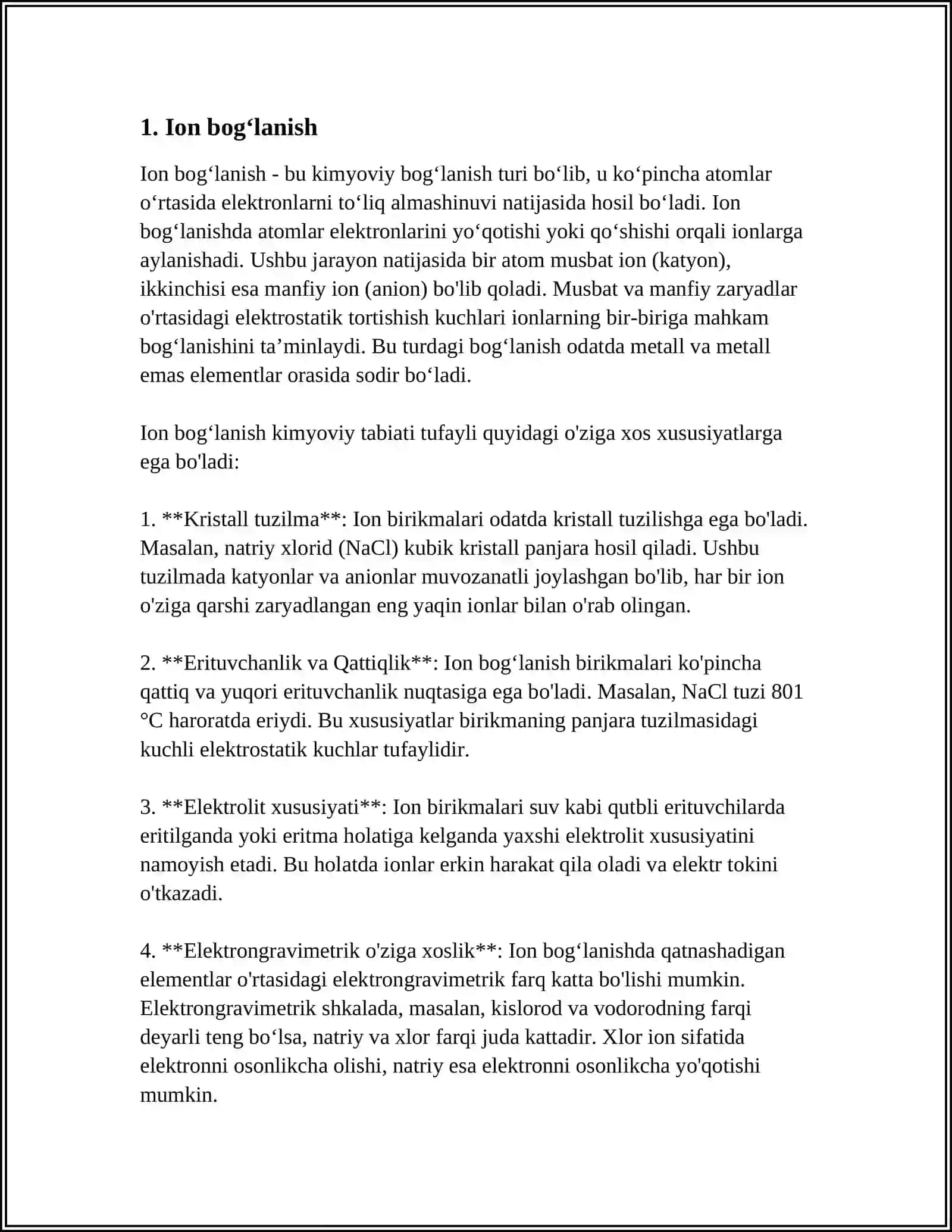 KIMYOVIY BOGʻLANISHLAR 3