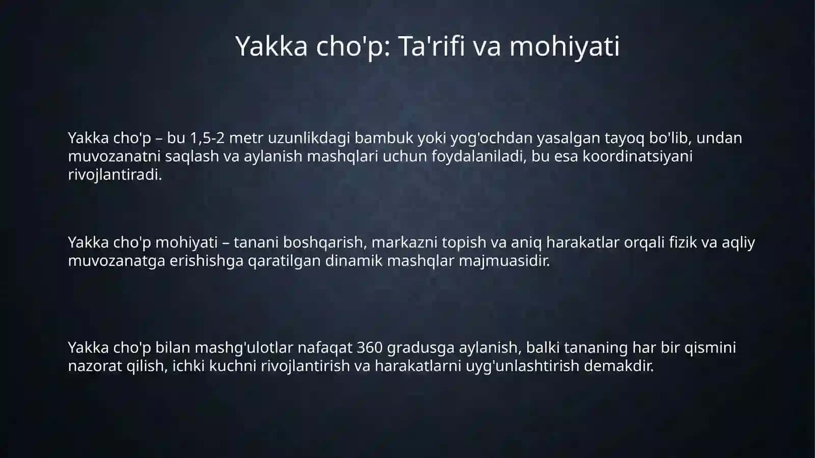 Yakka cho'p 3