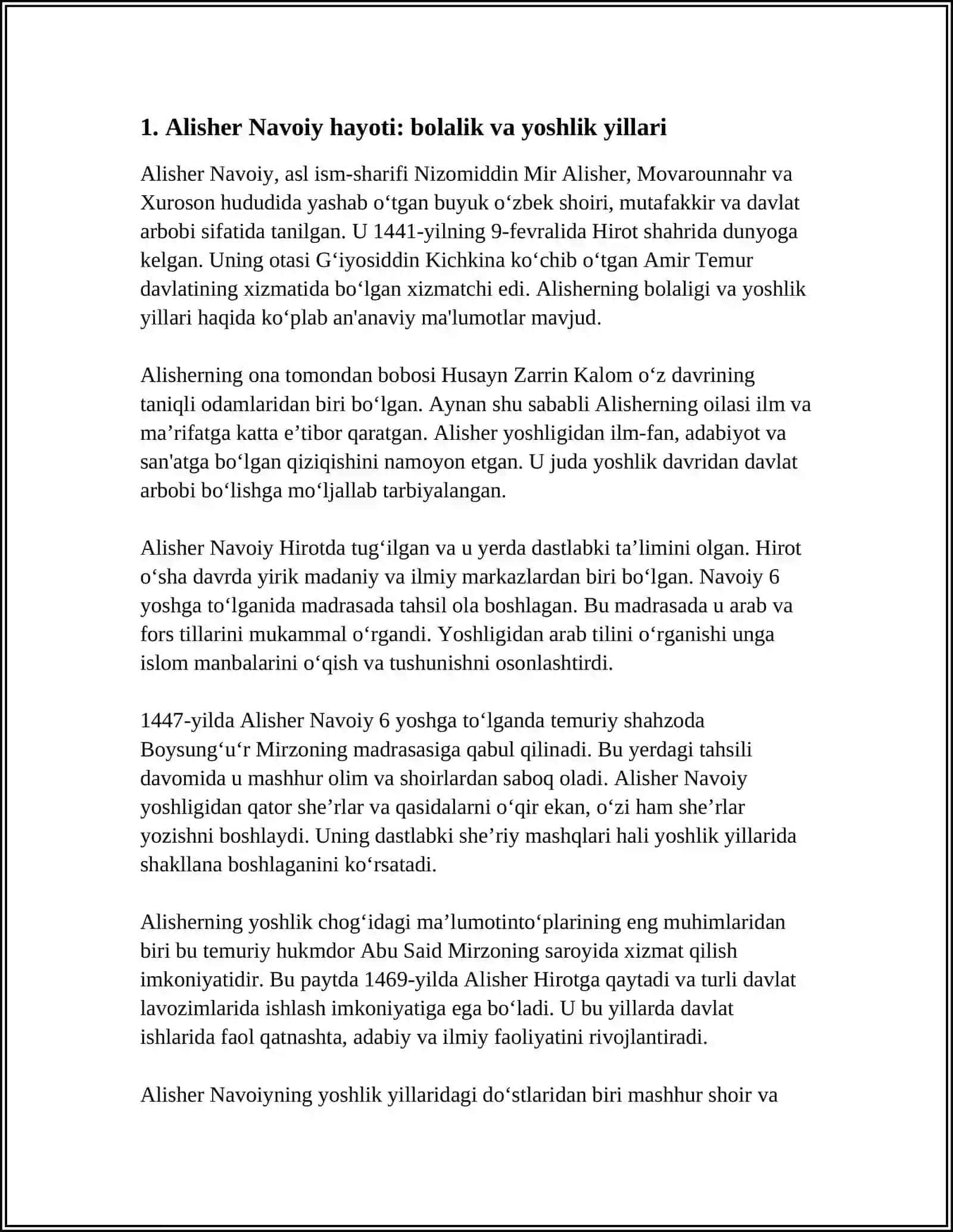 ALISHER NAVOIY HAYOTI VA IJODI 3