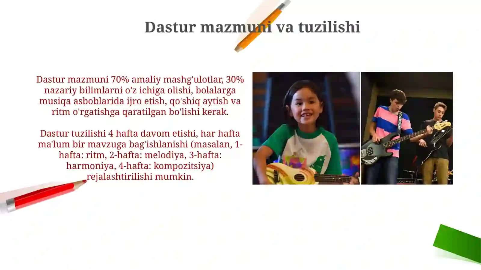Bolalar musiqiy qobiliyatlarni rivojlantirish 3