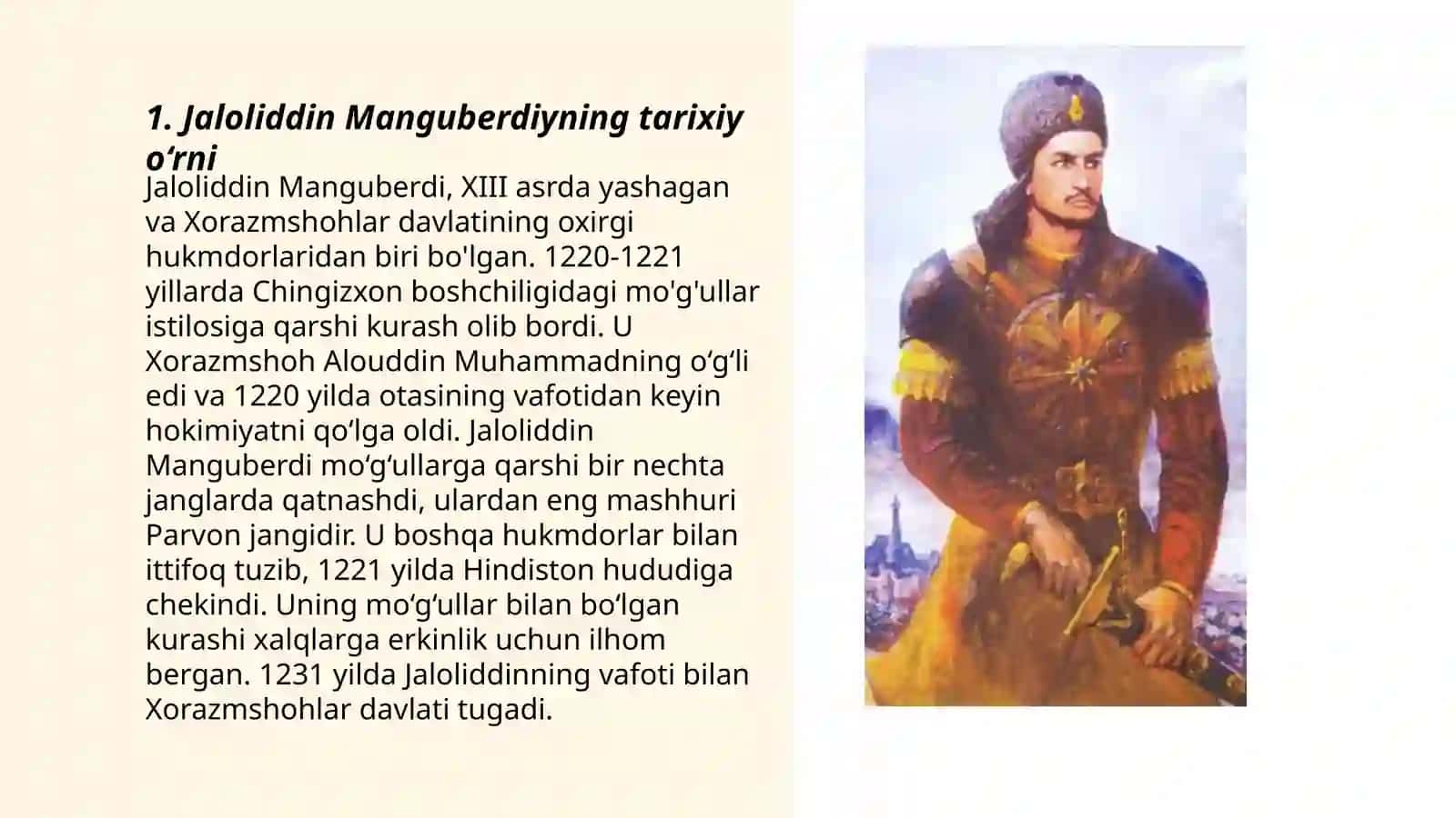 Jaloliddin Manguberdi - Vatan himoyachisi 3