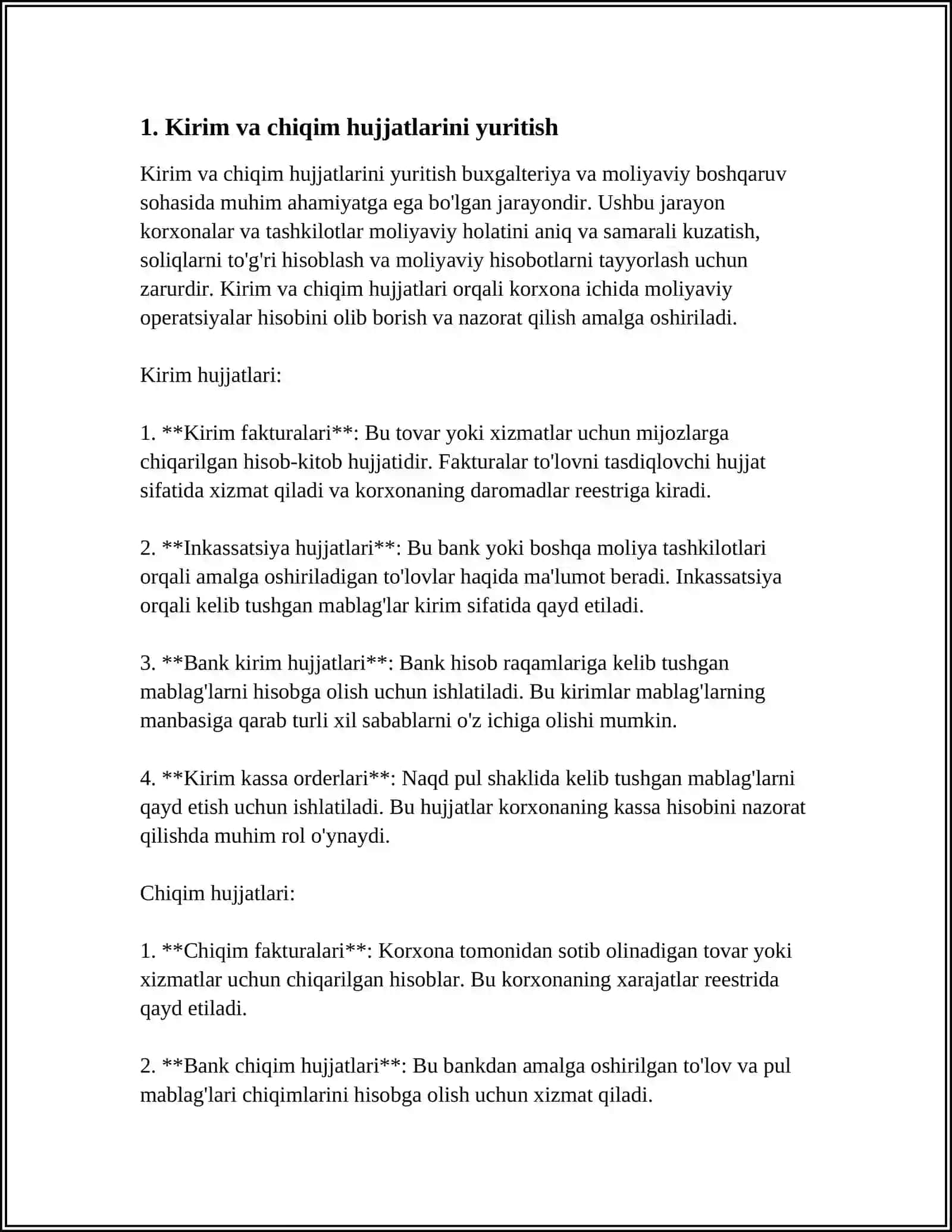 TOVAR MODDIY BOYLIKLARINI HISOBINI YURITISH 3