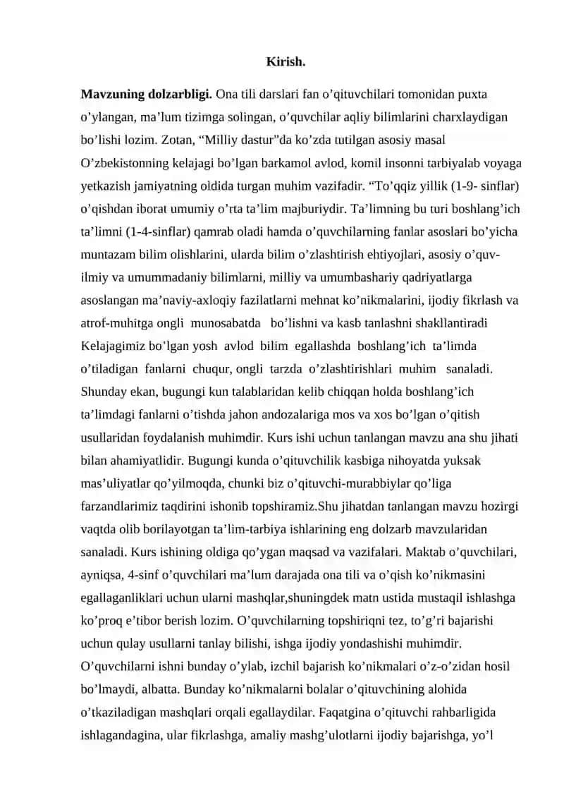 2-sinfda “Tovushlar va harflar” bo’limi materiallarini o’egatish metodikasi 3