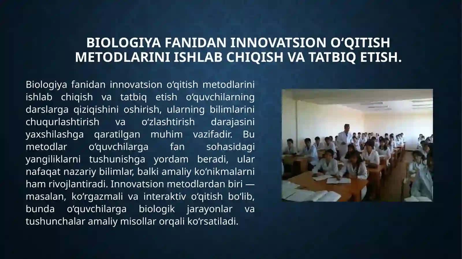 Biologiyadan mashg'ulotlarni rivojlantiruvchi talim texnologiyasi asosida loyihalashtirish 3