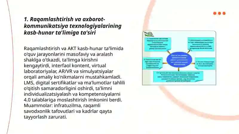 Professional ta'limi rivojlanishining tendentsiyalari 3