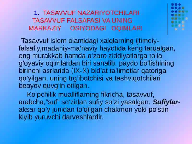 Yassaviya, Kubraviya, Naqshbandiya Tariqatlarda Falsafa 3