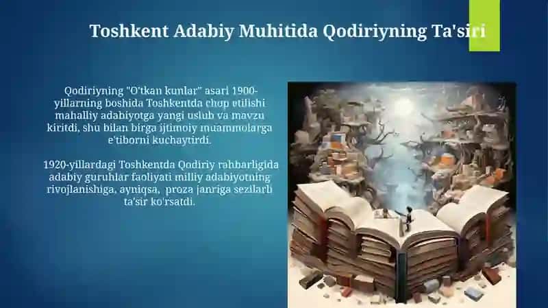 Toshkent Adabiy Muhitida Qodiriyning Ta'siri 3