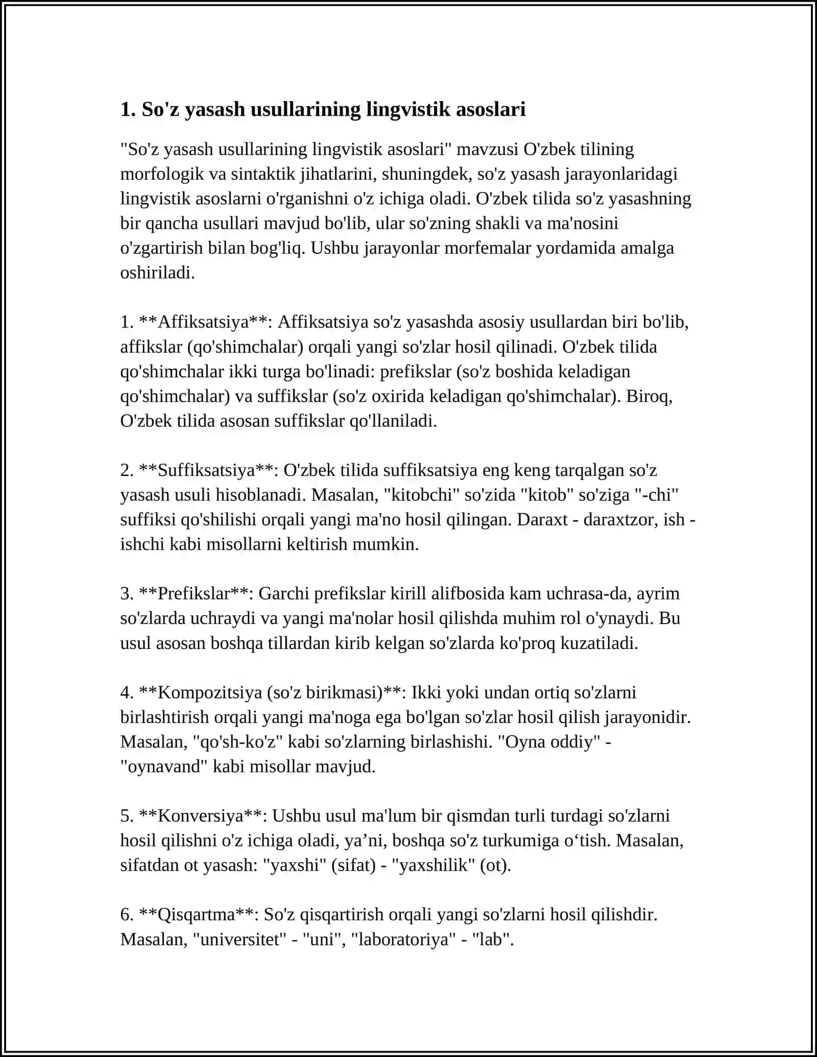 TURLI TIZIMLI TILLARDA SO'Z YASASH USULLARINING UMUMIY VA FARQLI JIHATLARI 3