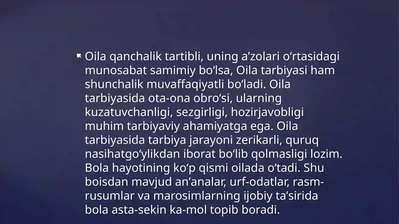 OILADA BOLLALAR TARBIYASI 3