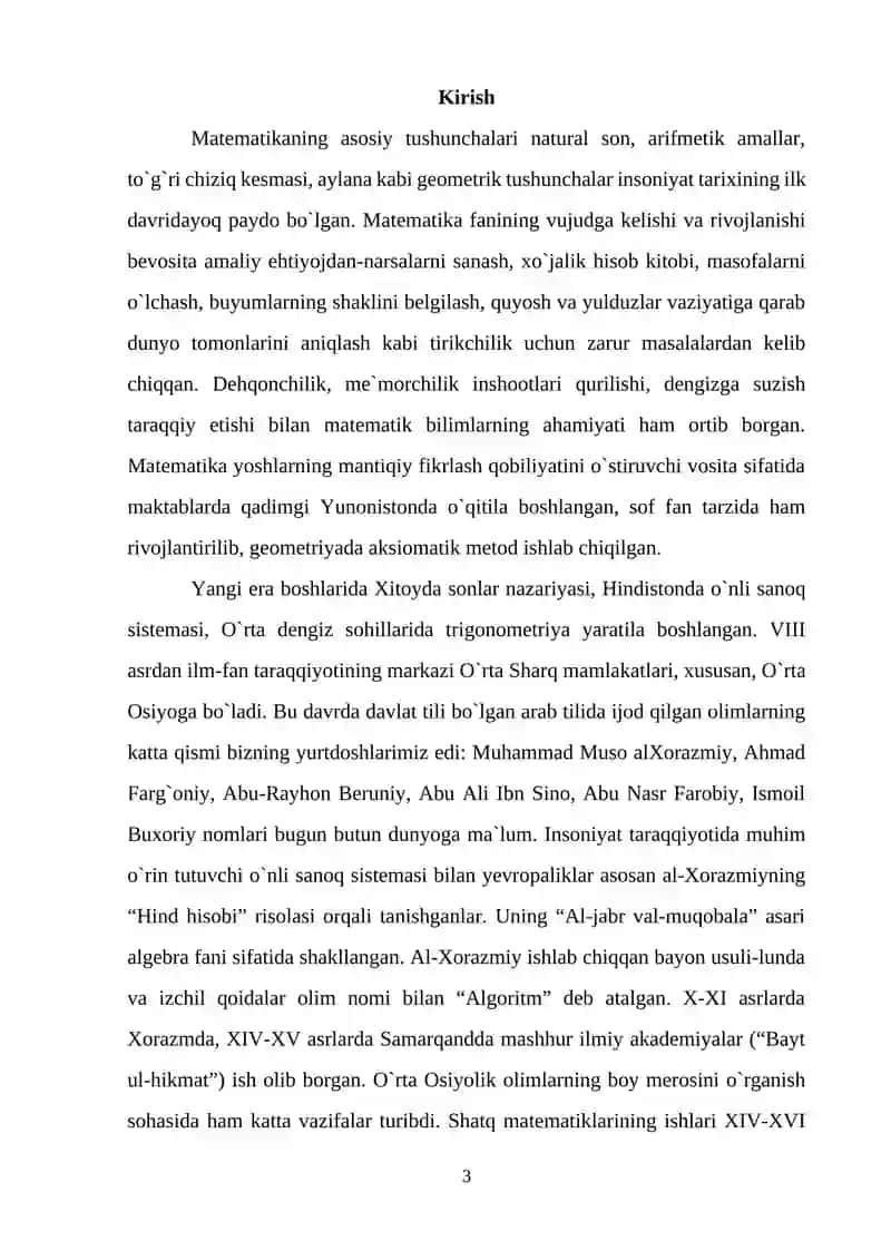 Arifmetik amallarni o’rganishning maxsus hollarini o’rganish 3
