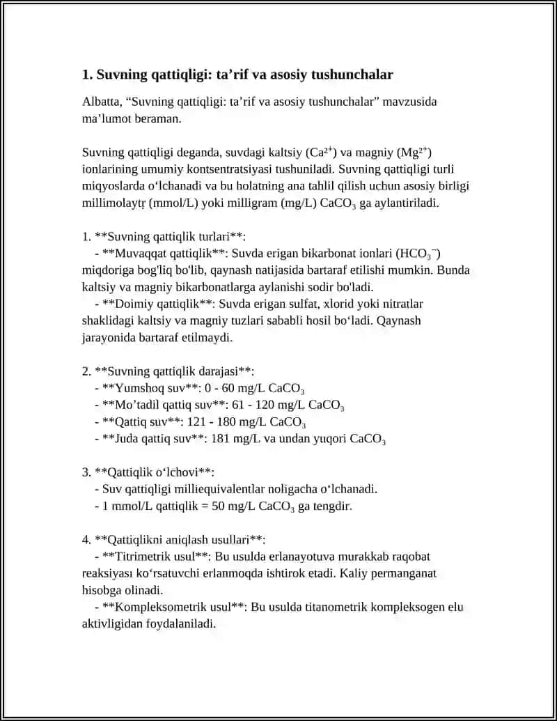 SUVNING QATTIQLIGI VA UNING YUQOTISH USULLARI 3