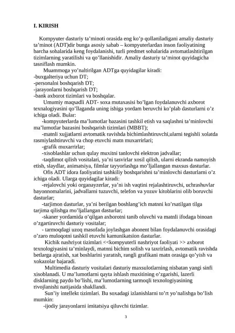 Kompyuterning amaliy dasturiy ta’minoti 3
