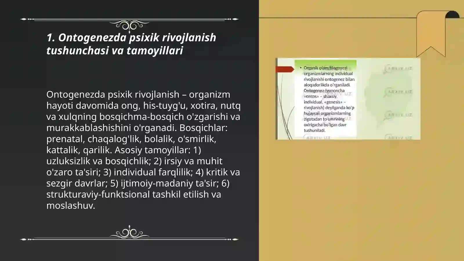 Ontagenezda psixik rivojlanish xususiyatlari 3