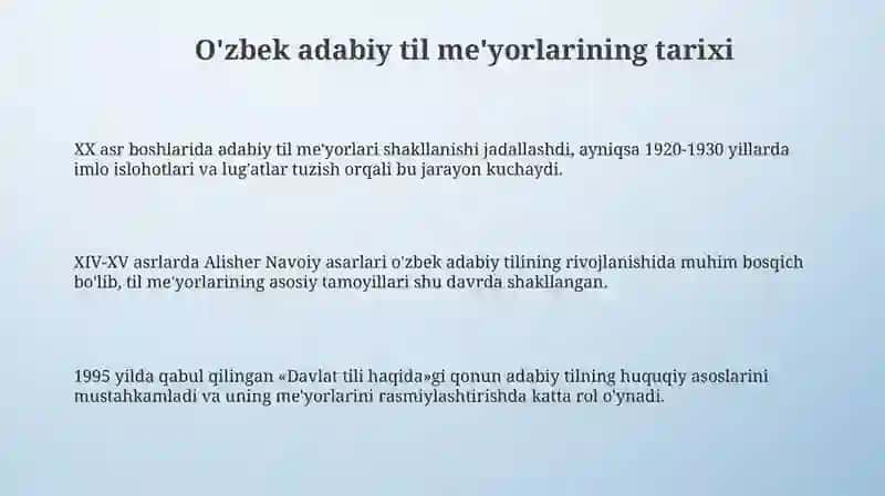 O'zbek adabiy til me'yorlari 3