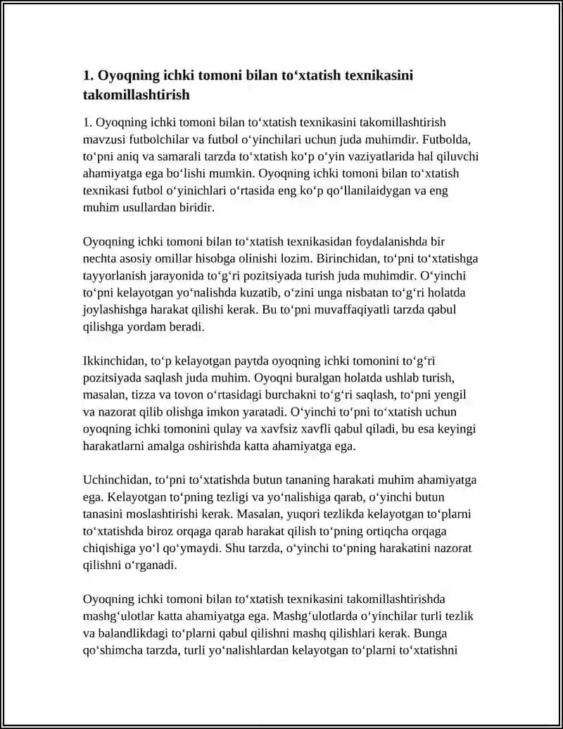 TOPNI TURLI USULLARDA TOʻXTATISHNI TAKOMILLANTIRISH 3