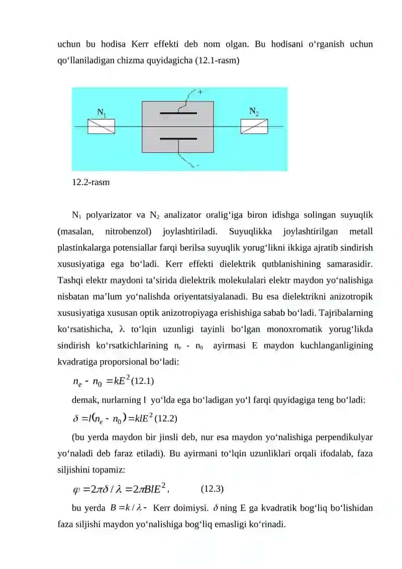 Optik anizotropiyani sun’iy ravishda hosil qilish 3