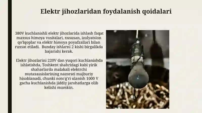 Elektr va undan himoyalanish choralari 3