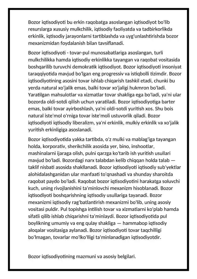 Bozor iqtisodiyoti 3