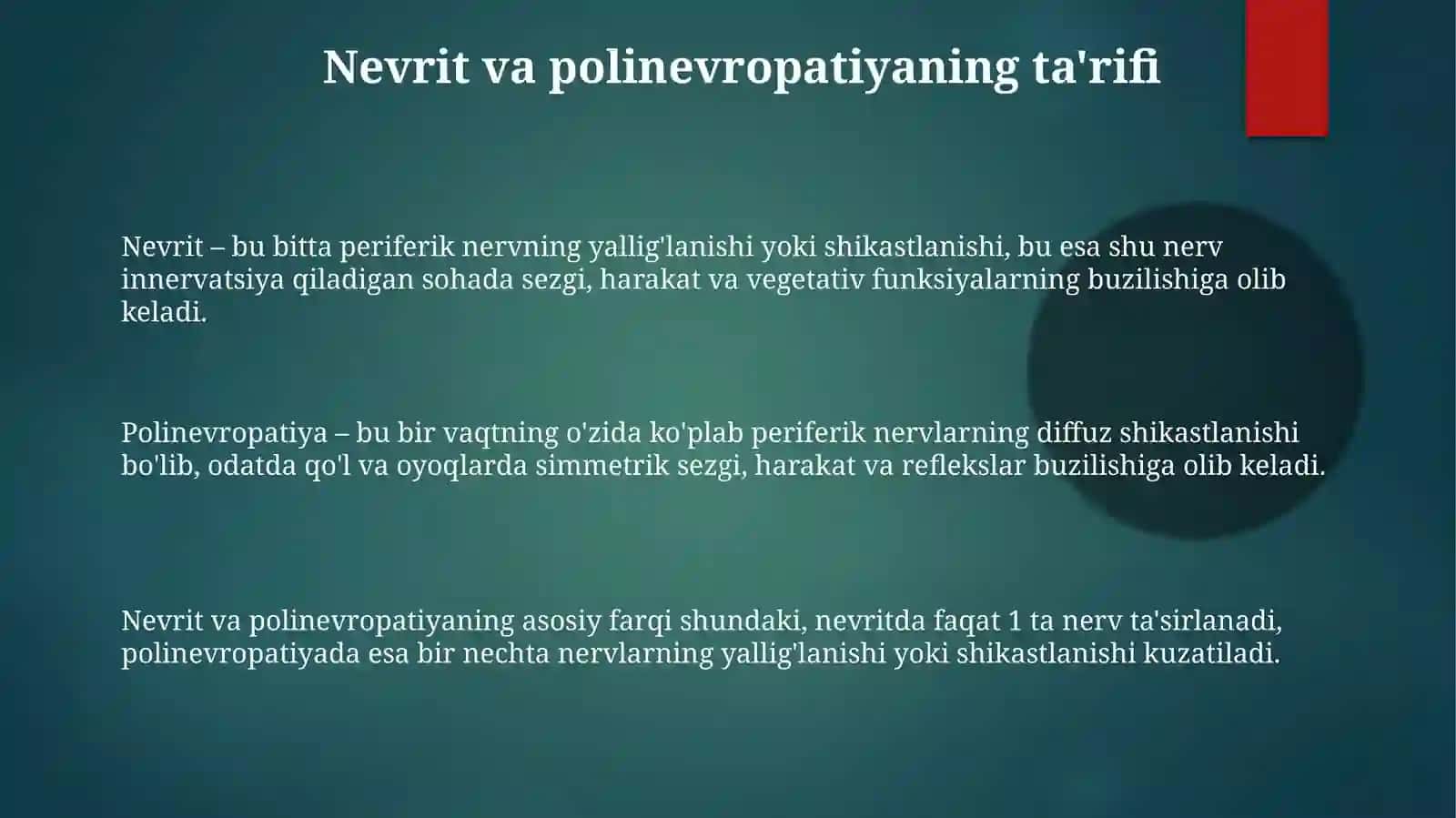 nevritlarvapolinevropatiya:etiologiya,patogenez,klinika,tashxis,davolashvaprofilaktika 3