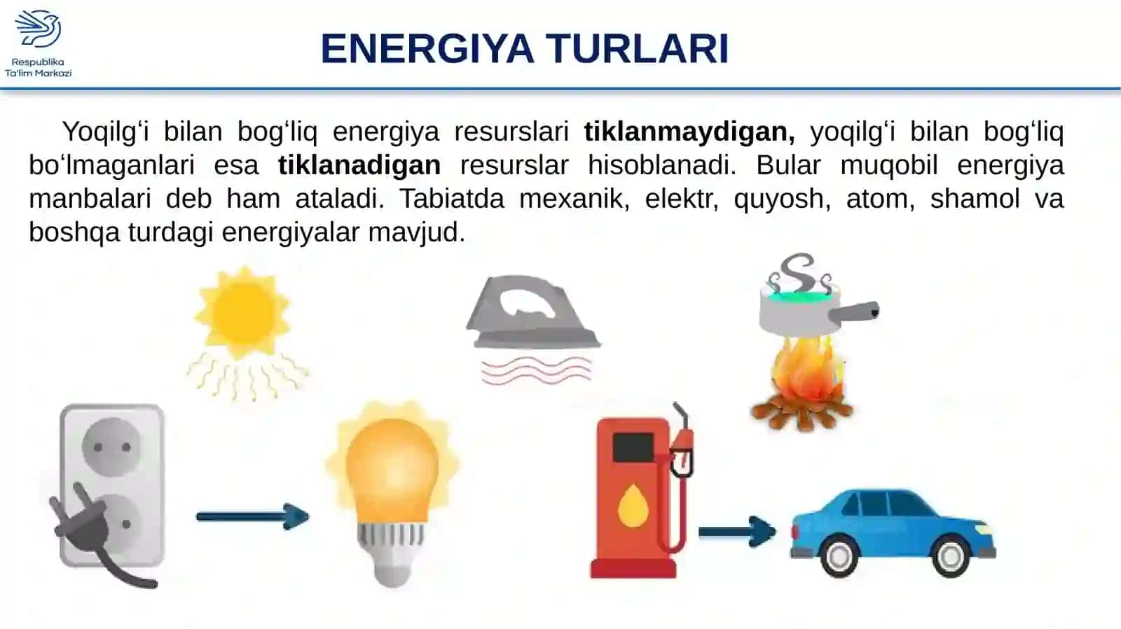 ENERGIYA TURLARI 3