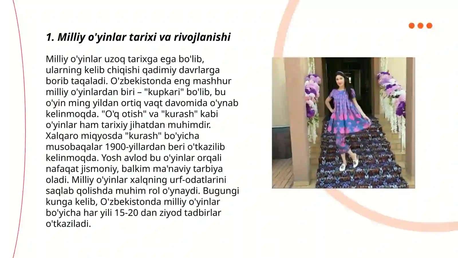Milliy o'yinlar tarixi va rivojlanishi 3