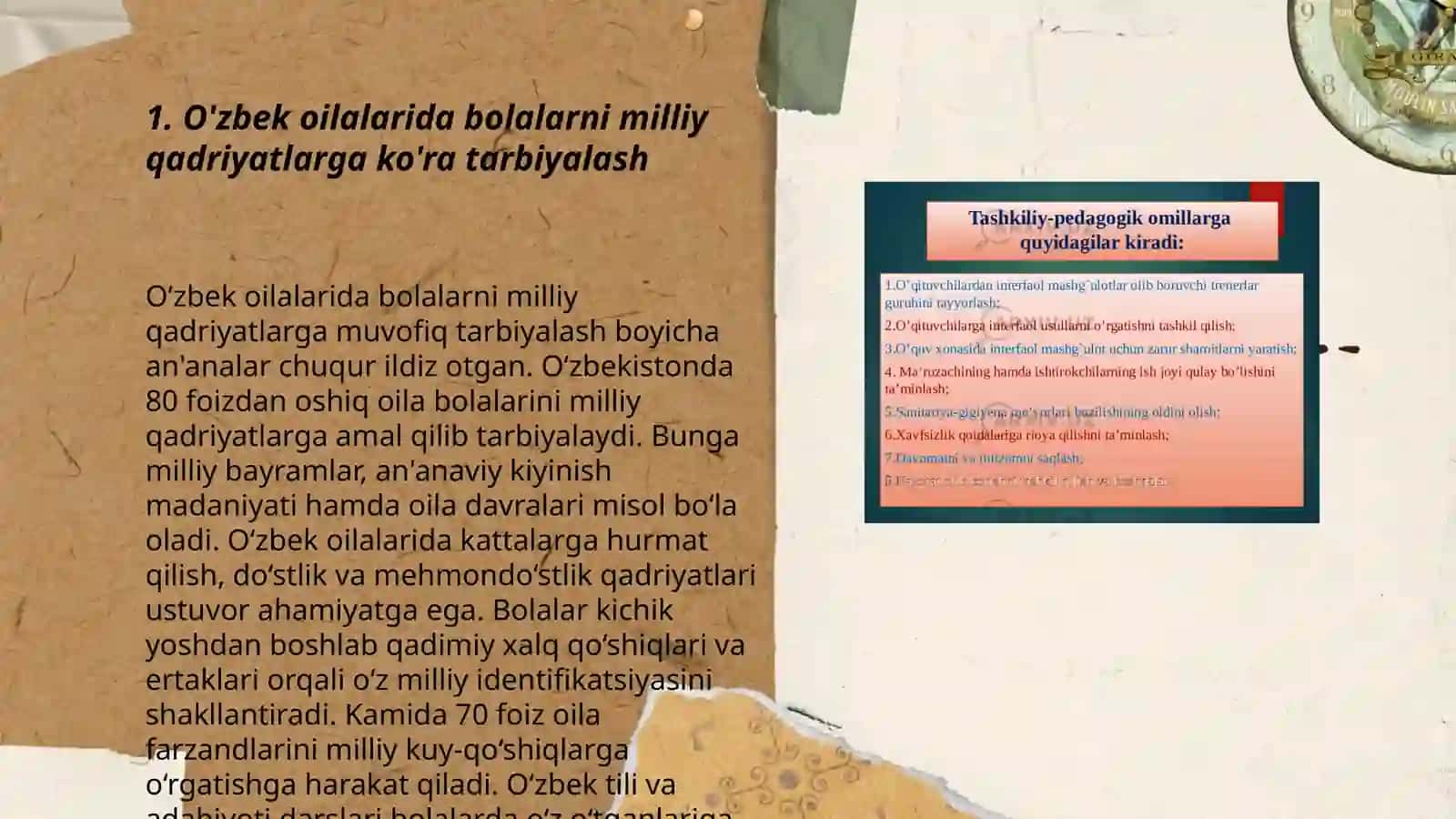 O‘zbek oilalarida milliy tarbiya metodlari va vositalari 3