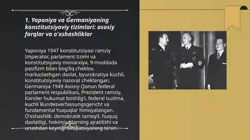 Yaponiya va Germaniya siyosiy tizimining qiyosiy tahlili 3