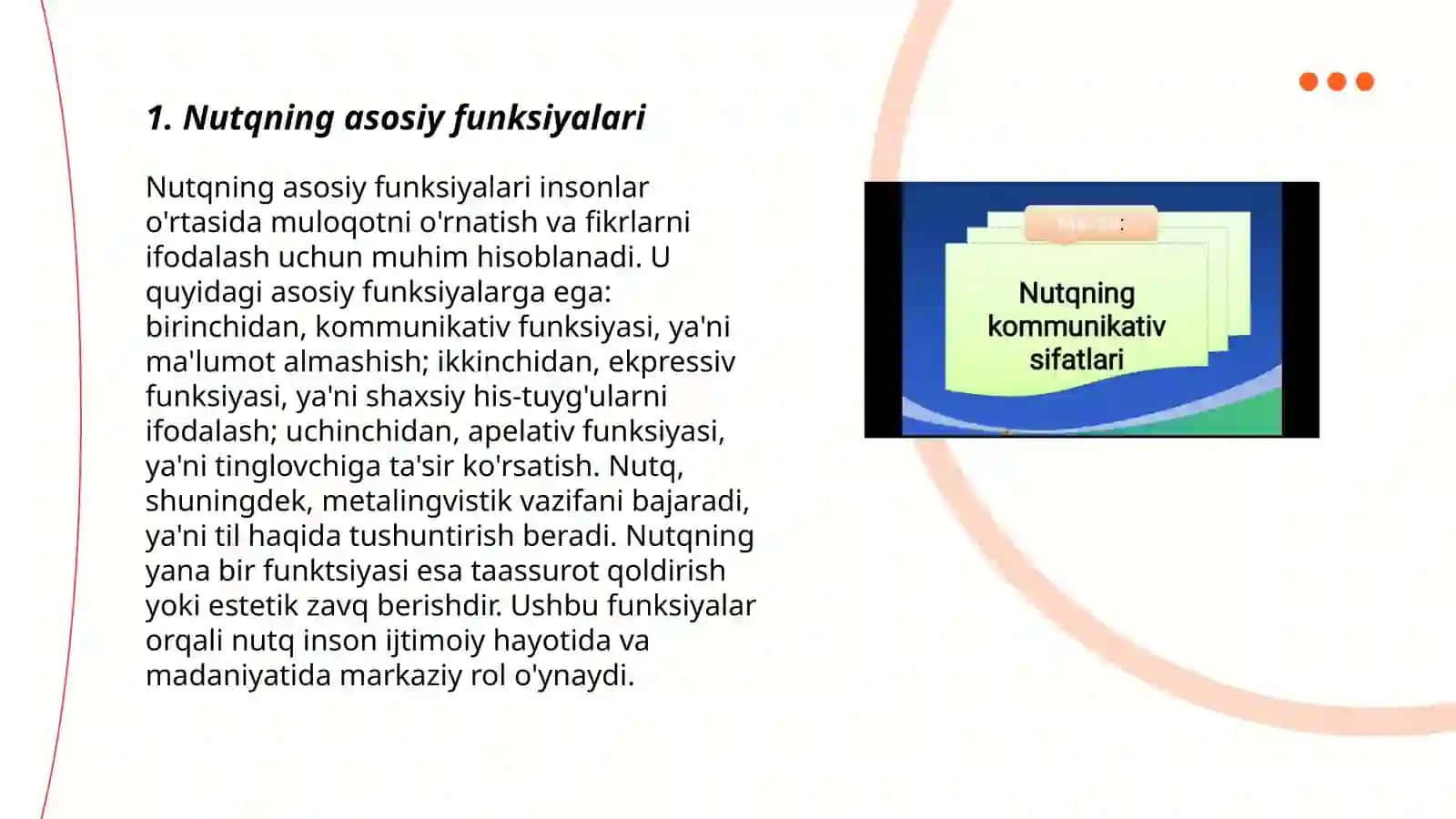 Nutqining komunikativ sifatlari 3