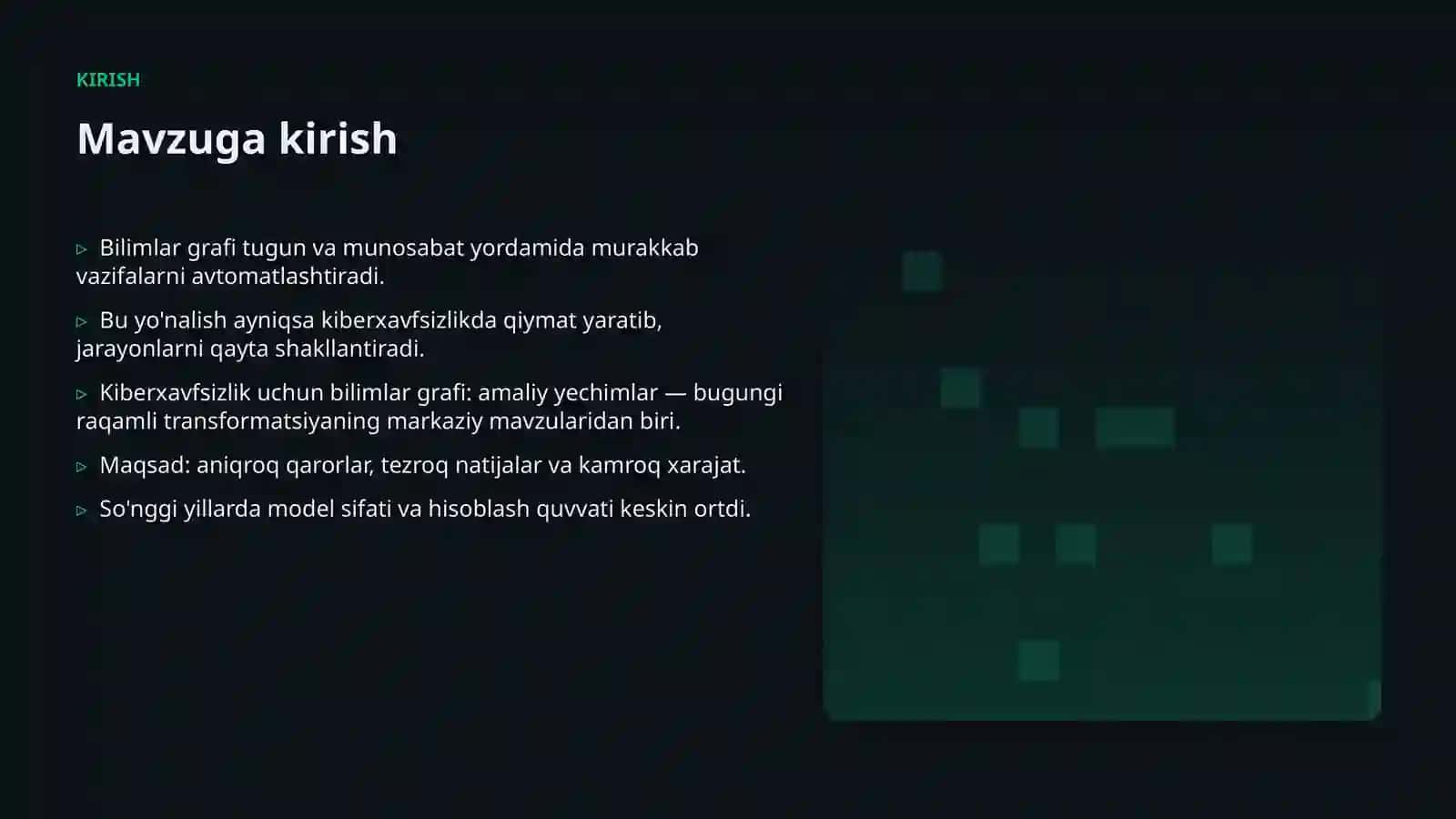 Kiberxavfsizlik uchun bilimlar grafi: amaliy yechimlar 3