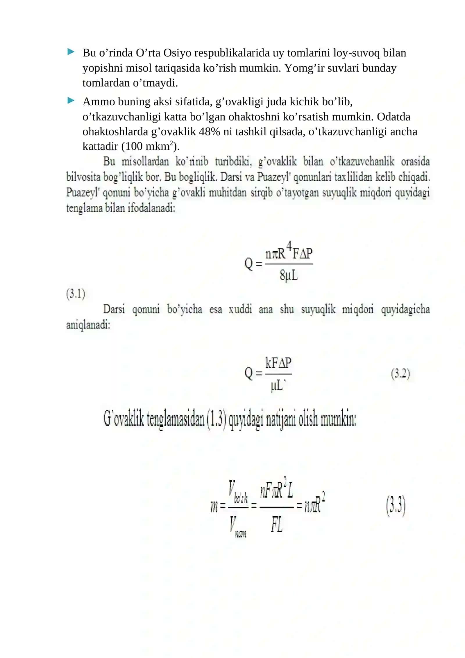 Tog’ jinslari g’ovaklik koeffitsentini aniqlash 3