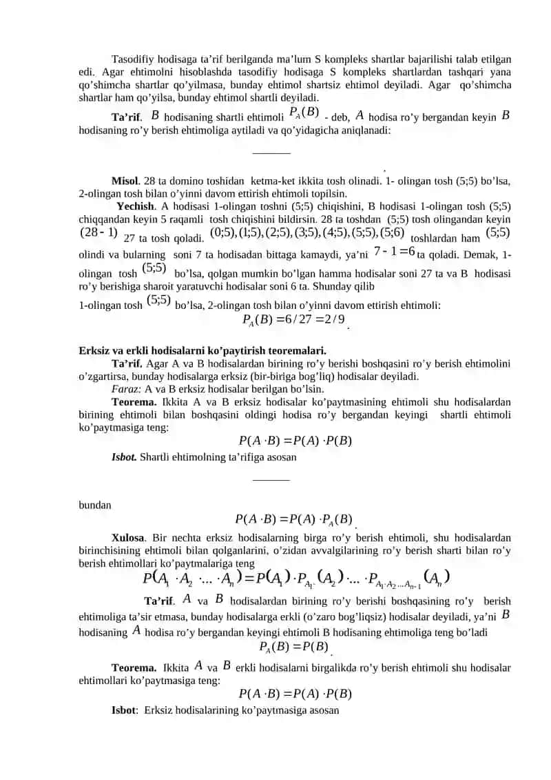 17-mavzu.To’la ehtimol va Bayes formulalari 3