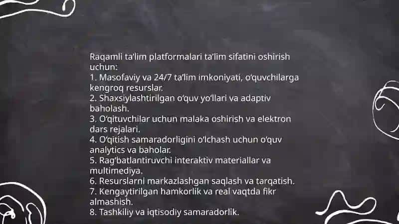 Raqamli ta’lim platformalari va ta’lim sifatini oshirish 3