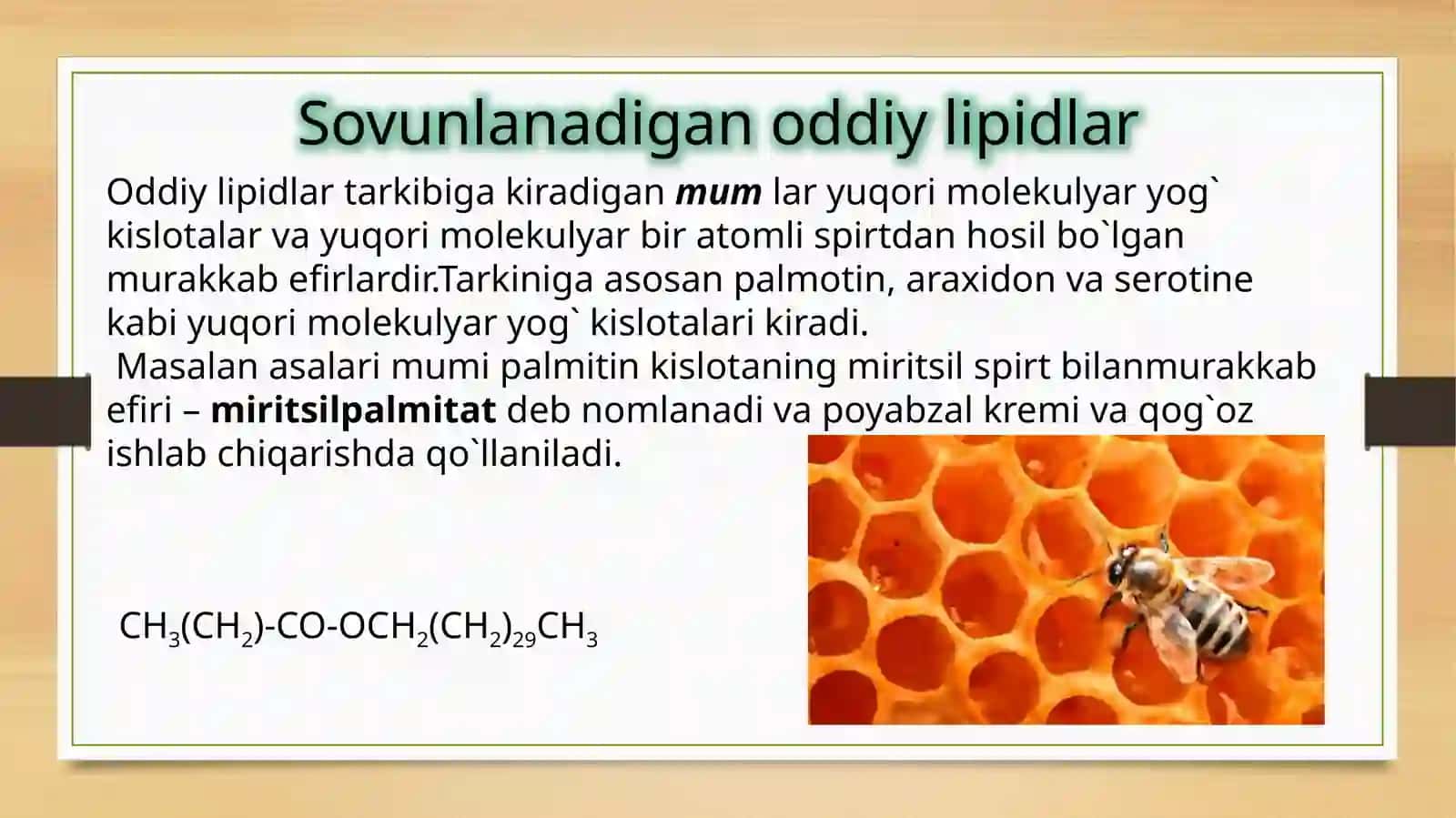 Lipidlar.Sovunlanadigan oddiy va murakkab lipidlar. Sovunlanmaydigan lipidlar 3
