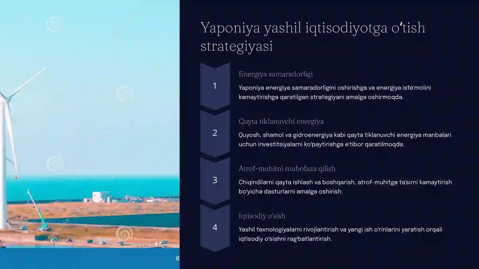 Yaponiya yashil iqtisodiyotga oʻtish strategiyasi 3