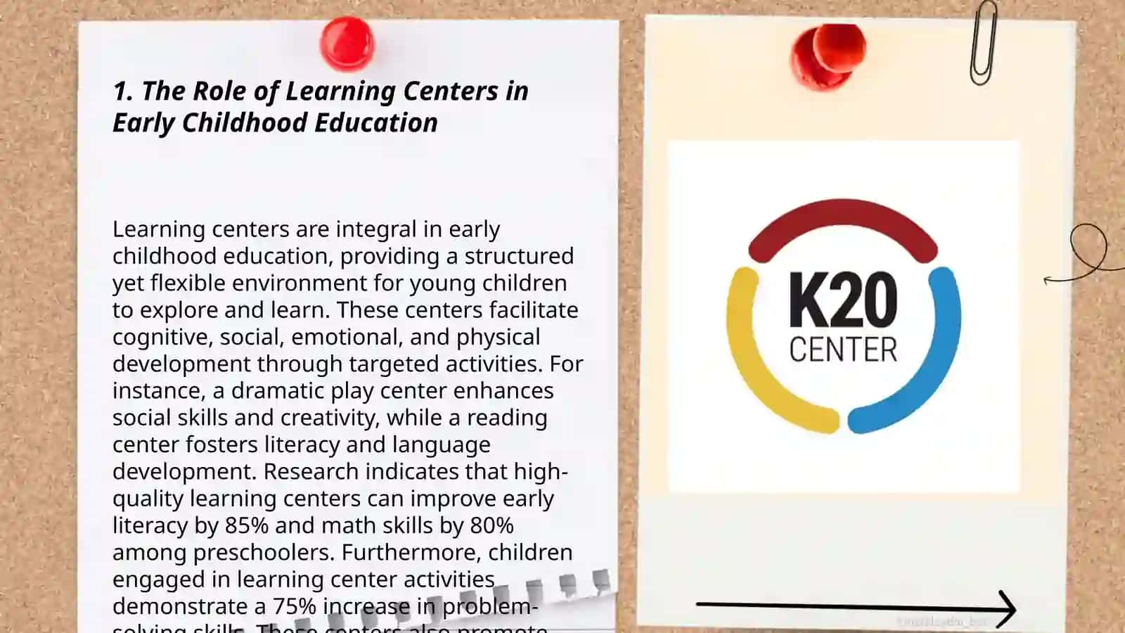 Learning centers 3
