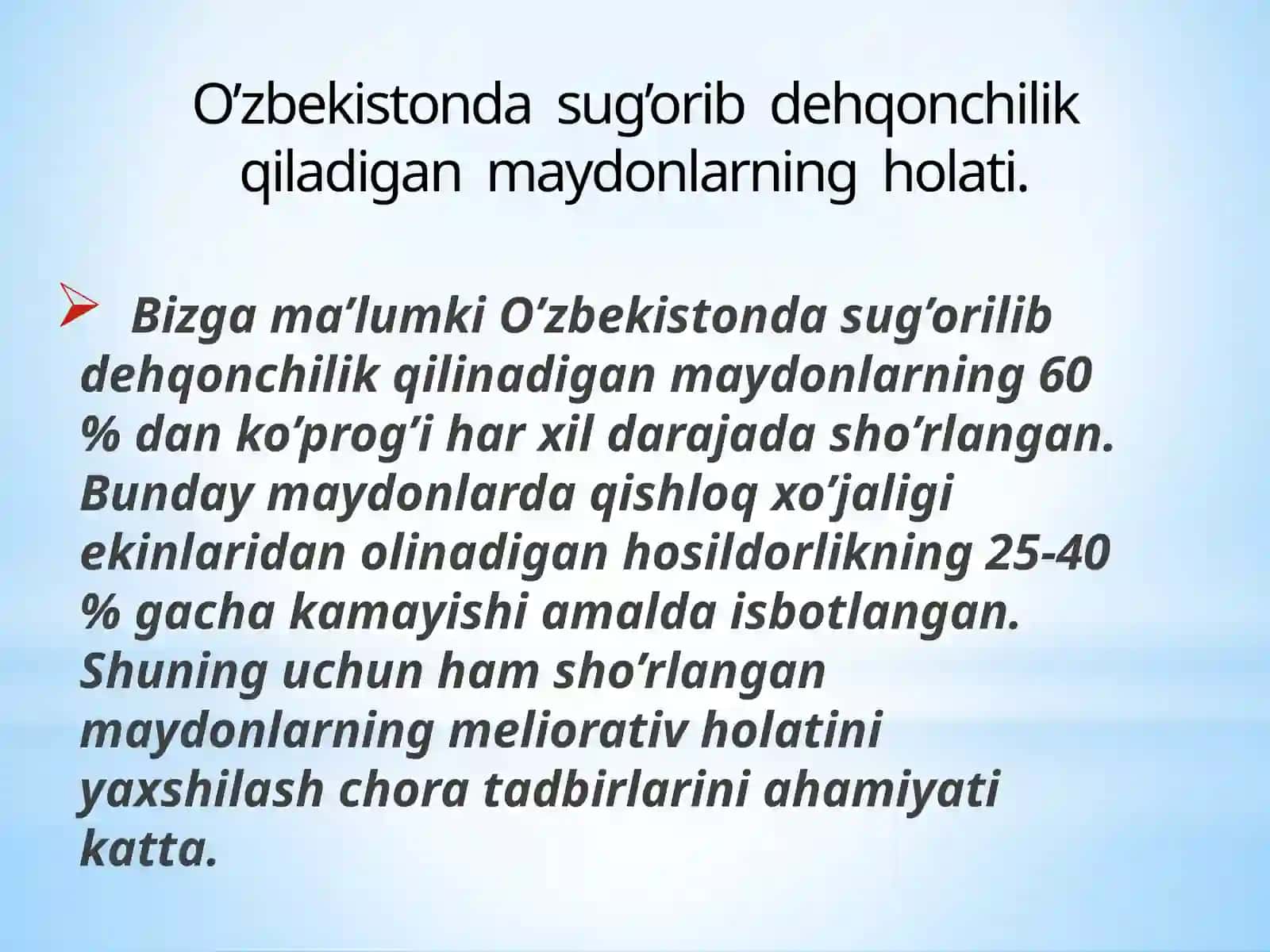 Umurova Intizorning Oʻzbekiston Tuproqlarining Agrokimyoviy Tavsifi 3