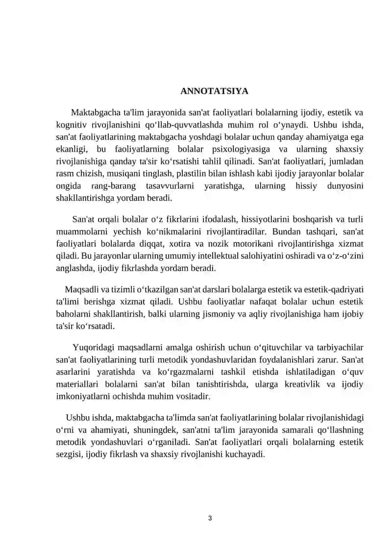 ‘’Doiradan nimalar  yasash  mumkin’’ (kichik  guruh) san’at markazi. 3
