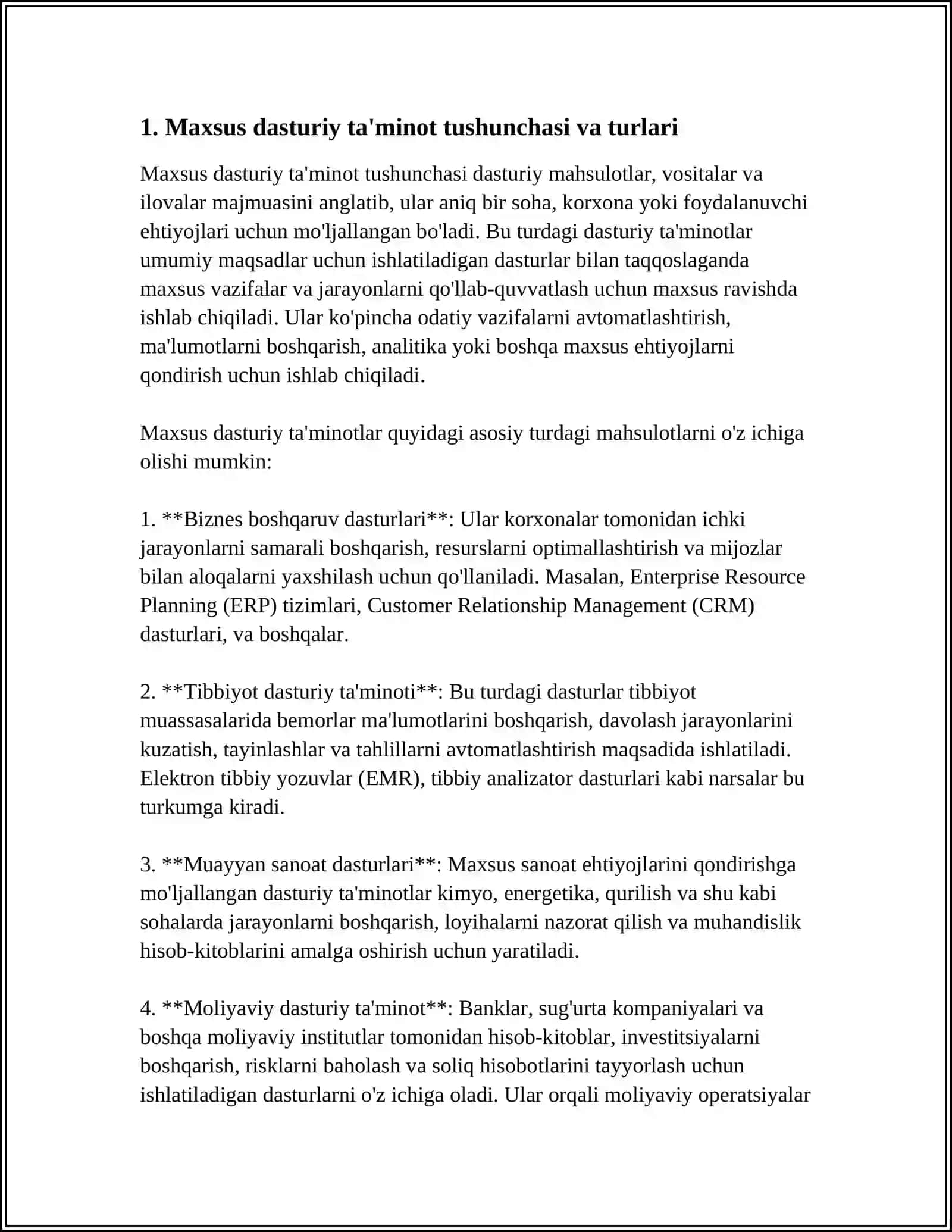 MAXSUS DASTURIY TA'MINOTLARDAN FOYDALANISH 3