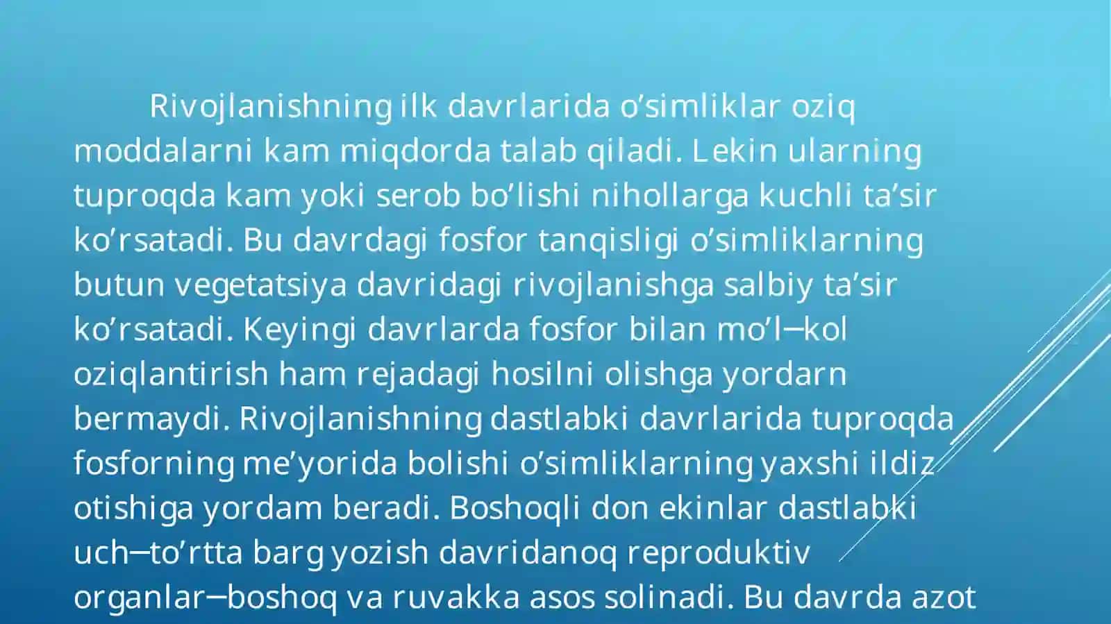 Biologiya Agrokimyo va agrotuproqshunoslik yo’nalishi 3