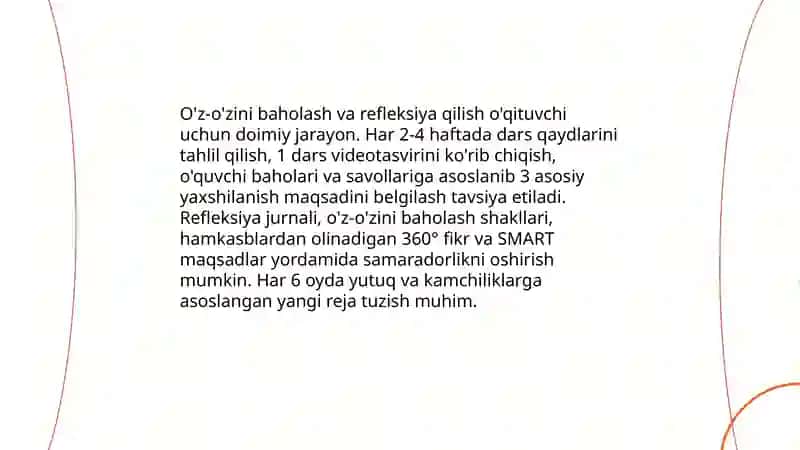 O'zimizdan boshlaymiz: o'qituvchilarga tavsiyalar 3
