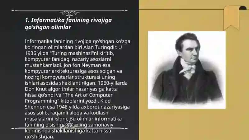 INFORMATIKA FANI RIVOJIGA HISSA QO'SHGAN OLIMLAR 3