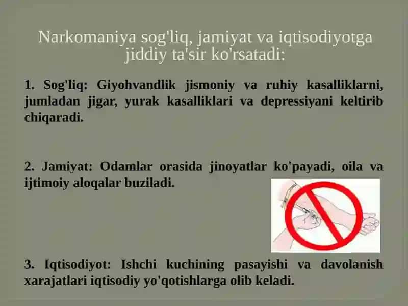 Narkomaniya haqida umumiy tushuncha 3