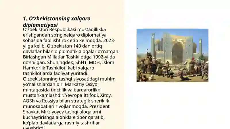 O‘zbekiston va jahon hamjamiyati 3