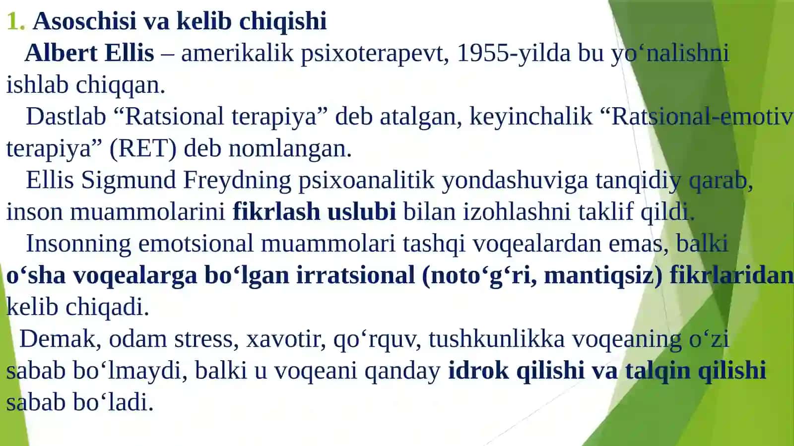 Ratsional-emotiv psixologiyadagi konsultativ va korreksion jarayon 3