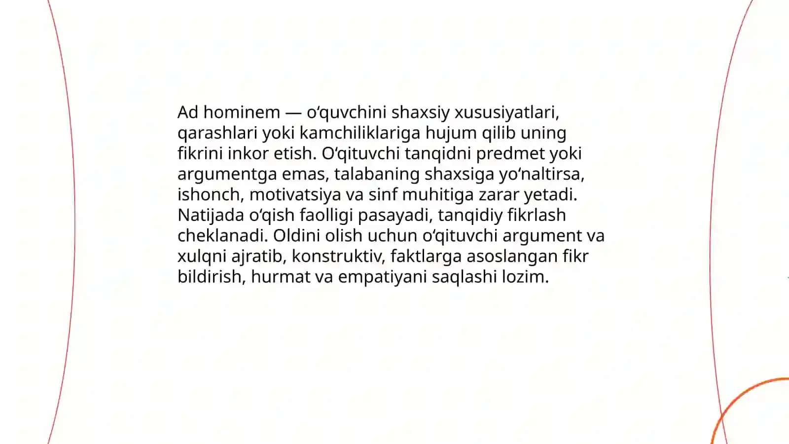 Oʻqituvchining ritorik xatolari 3